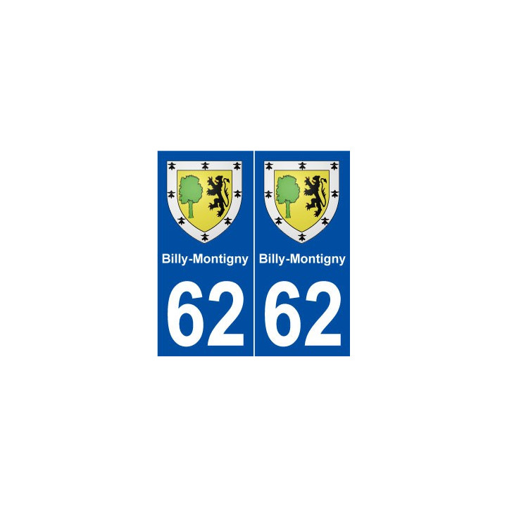 62 Billy-Montigny blason autocollant plaque stickers ville