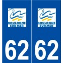 62 Boulogne-sur-Mer logo autocollant plaque stickers ville