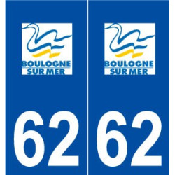 62 Boulogne-sur-Mer logo autocollant plaque stickers ville