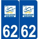 62 Boulogne-sur-Mer logo autocollant plaque stickers ville