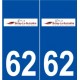 62 Bruay-la-Buissière logo autocollant plaque stickers ville