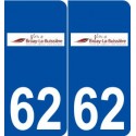 62 Bruay-la-Buissière logo autocollant plaque stickers ville