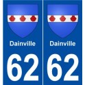 62 Dainville blason autocollant plaque stickers ville