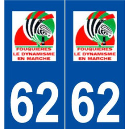 62 Fouquières-lès-Lens logo autocollant plaque stickers ville