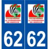 62 Fouquières-lès-Lens logo autocollant plaque stickers ville