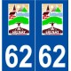 62 Grenay logo autocollant plaque stickers ville