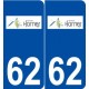 62 Harnes logo autocollant plaque stickers ville