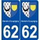 62 Hersin-Coupigny blason autocollant plaque stickers ville