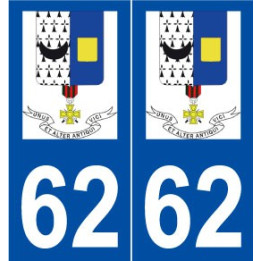 62 Hersin-Coupigny logo autocollant plaque stickers ville