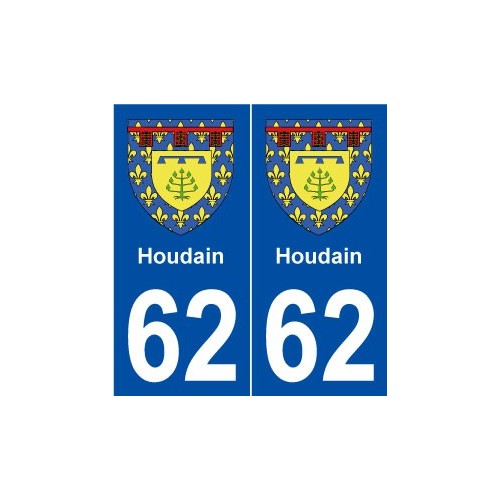 62 Hénin-Beaumont blason autocollant plaque stickers ville