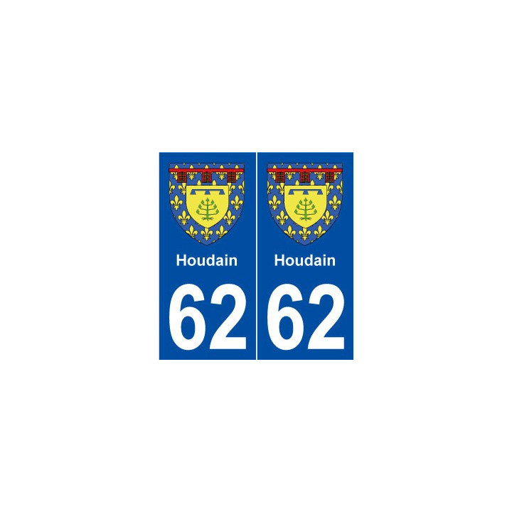 62 Hénin-Beaumont blason autocollant plaque stickers ville