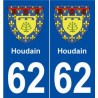 62 Hénin-Beaumont blason autocollant plaque stickers ville