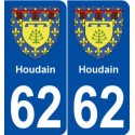 62 Hénin-Beaumont blason autocollant plaque stickers ville