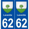 62 Laventie blason autocollant plaque stickers ville
