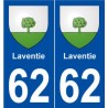 62 Laventie blason autocollant plaque stickers ville