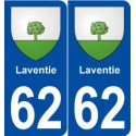 62 Laventie blason autocollant plaque stickers ville