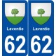 62 Laventie blason autocollant plaque stickers ville