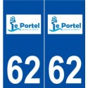 62 Le Portel logo autocollant plaque stickers ville