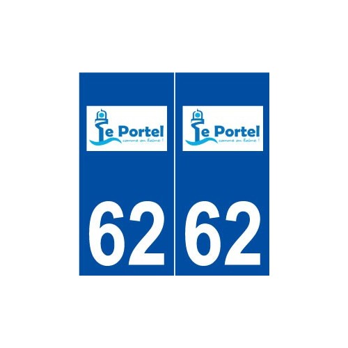 62 Le Portel logo autocollant plaque stickers ville