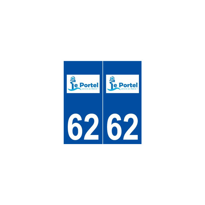 62 Le Portel logo autocollant plaque stickers ville