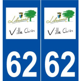 62 Libercourt logo autocollant plaque stickers ville