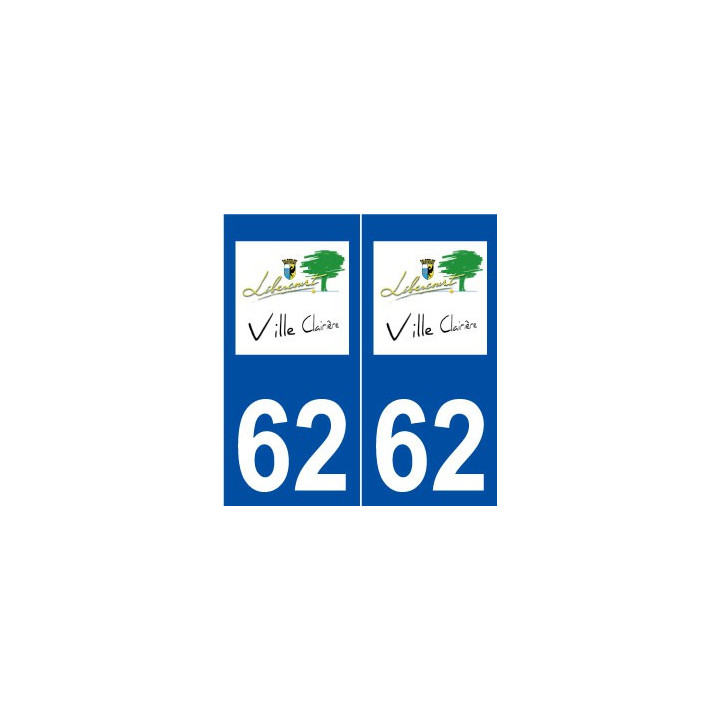62 Libercourt logo autocollant plaque stickers ville