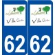 62 Libercourt logo autocollant plaque stickers ville