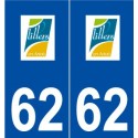 62 Lillers logo autocollant plaque stickers ville