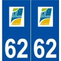 62 Lillers logo autocollant plaque stickers ville