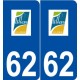 62 Lillers logo autocollant plaque stickers ville
