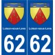 62 Loison-sous-Lens blason autocollant plaque stickers ville