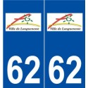 62 Longuenesse logo autocollant plaque stickers ville