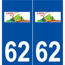 62 Loos-en-Gohelle logo autocollant plaque stickers ville