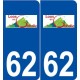 62 Loos-en-Gohelle logo autocollant plaque stickers ville