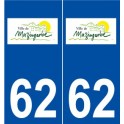62 Mazingarbe logo autocollant plaque stickers ville