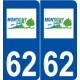 62 Montigny-en-Gohelle logo autocollant plaque stickers ville