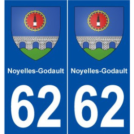 62 Noyelles-Godault blason autocollant plaque stickers ville