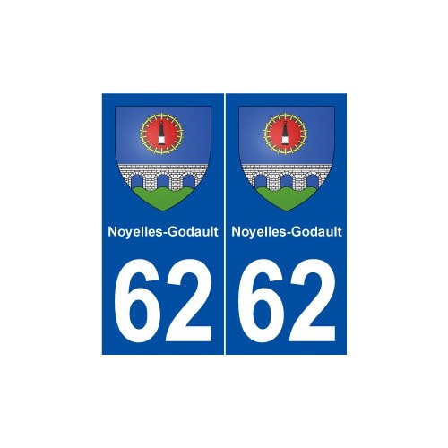 62 Noyelles-Godault blason autocollant plaque stickers ville