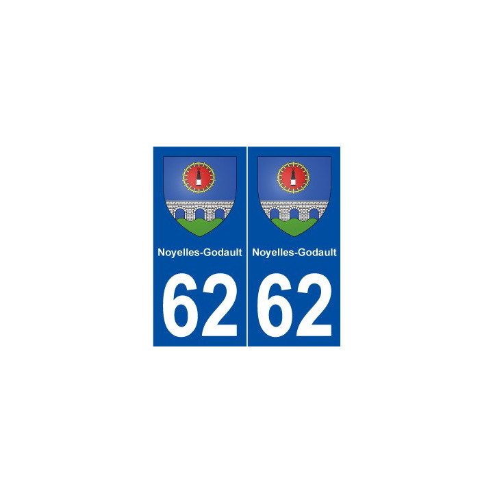 62 Noyelles-Godault blason autocollant plaque stickers ville