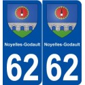 62 Noyelles-Godault blason autocollant plaque stickers ville