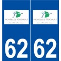 62 Noyelles-Godault logo autocollant plaque stickers ville