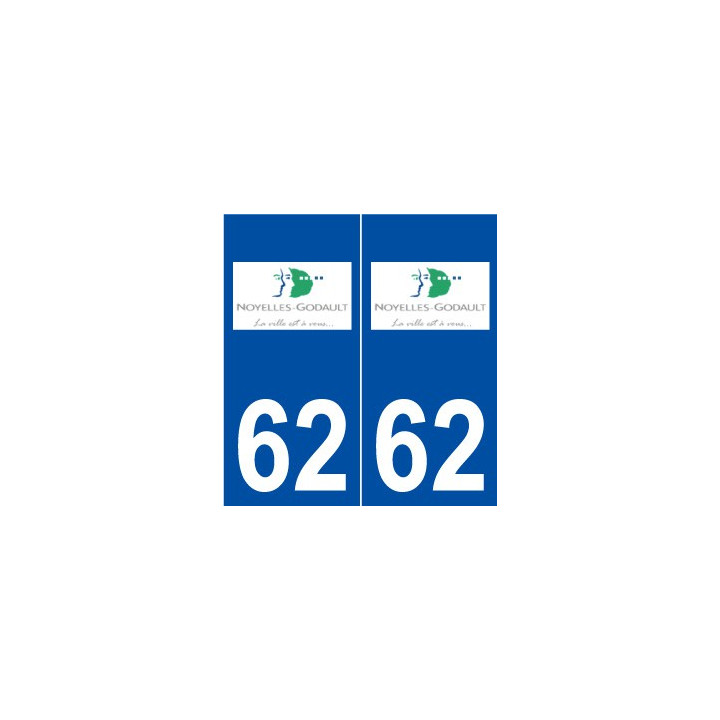 62 Noyelles-Godault logo autocollant plaque stickers ville