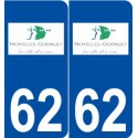 62 Noyelles-Godault logo autocollant plaque stickers ville