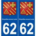 62 Noyelles-sous-Lens blason autocollant plaque stickers ville