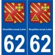 62 Noyelles-sous-Lens blason autocollant plaque stickers ville