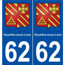 62 Noyelles-sous-Lens blason autocollant plaque stickers ville