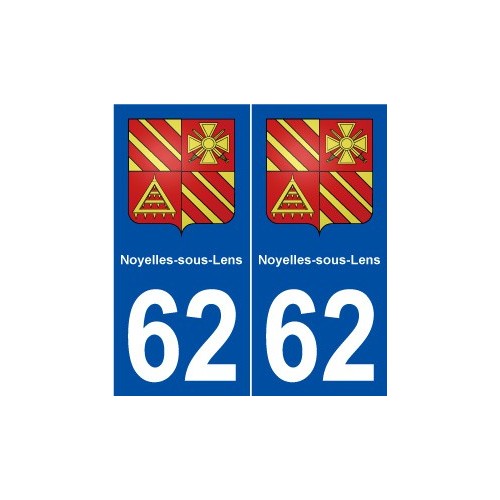 62 Noyelles-sous-Lens blason autocollant plaque stickers ville