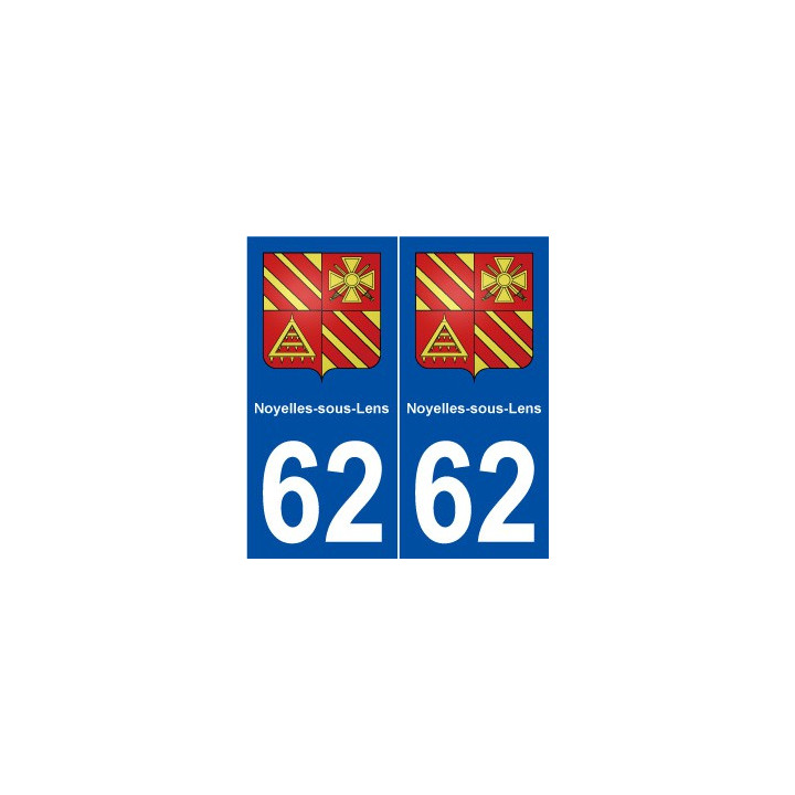 62 Noyelles-sous-Lens blason autocollant plaque stickers ville
