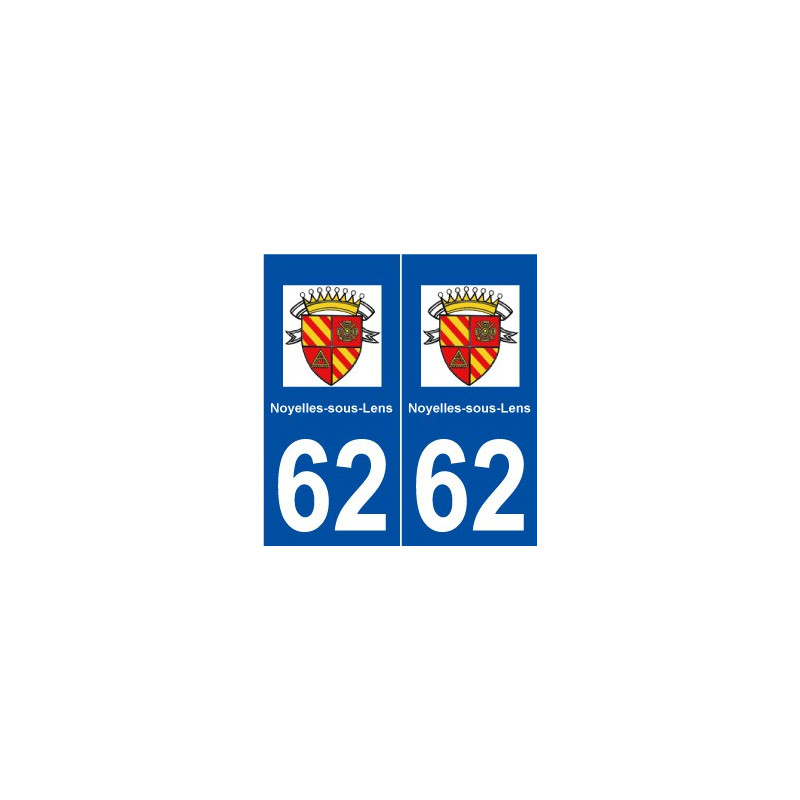62 Noyelles-sous-Lens logo autocollant plaque stickers ville