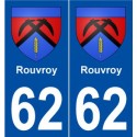 62 Rouvroy blason autocollant plaque stickers ville